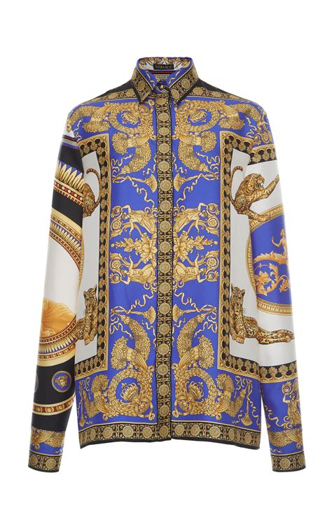 versace inspired shirt womens|versace long sleeve shirts women's.